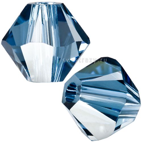 Бусины 5328 4 mm Denim Blue