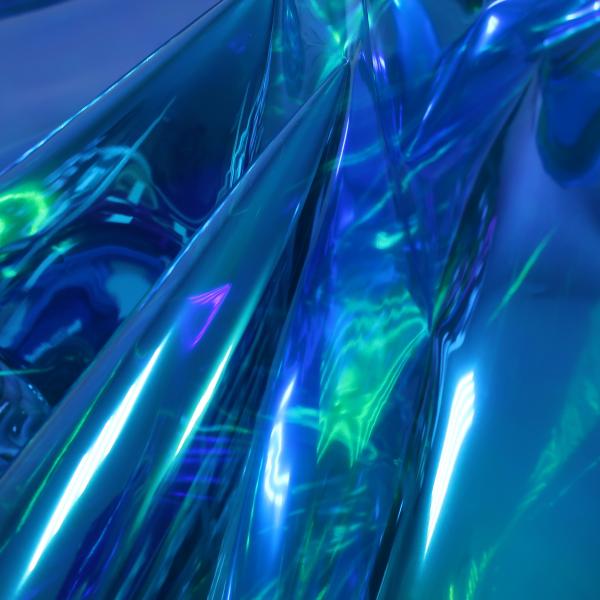 Винил прозрачный синий радужный (8)