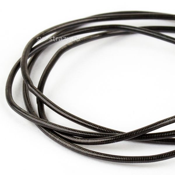 Канитель гладкая черная 1 мм (5гр)*