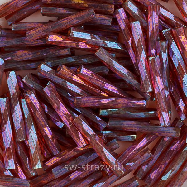 Twisted Bugle 2х12 mm 302 Claret Rainbow Gold Luster