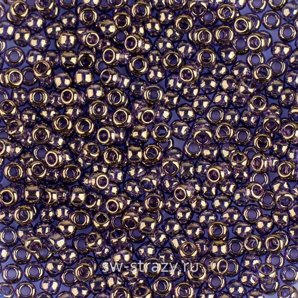 Бисер круглый 11/0 #0325 Светлый танзанит золотой глянец