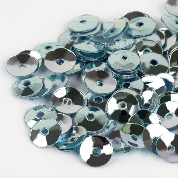 Пайетки 4 mm чаша (6015) Azzurro MI 3 гр
