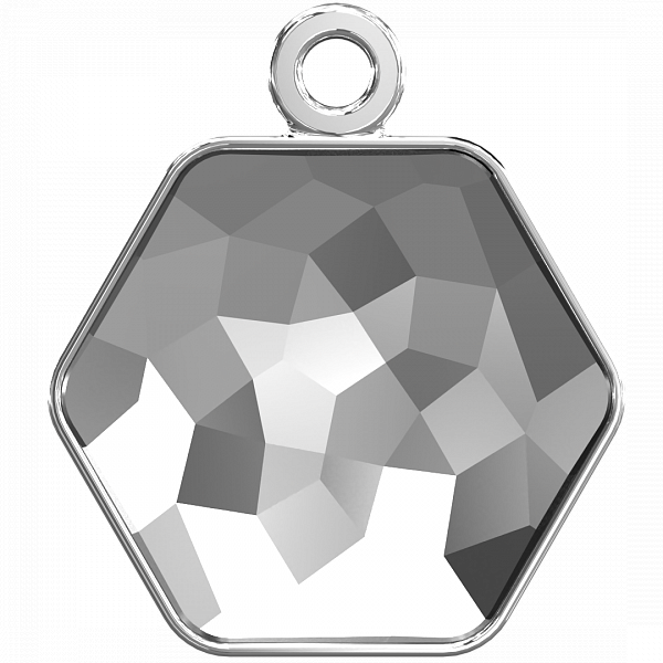 4683/J 14x15,8 mm Rhodium Plating (с одним ушком)