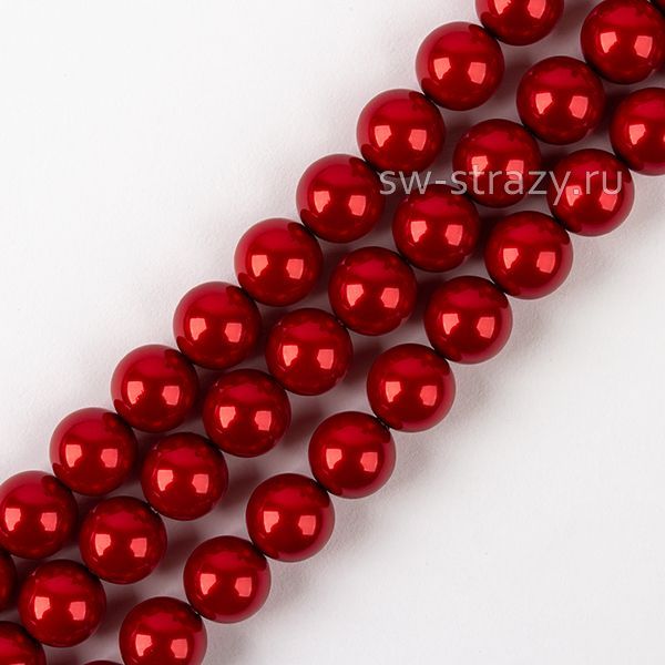 Round Pearl 1H 4 mm Red