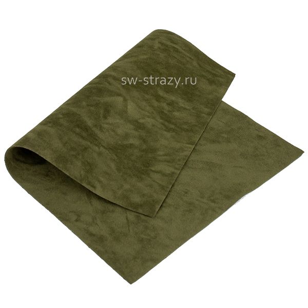 Замша искусств.двухсторон. 20х30 см болотная (23743)