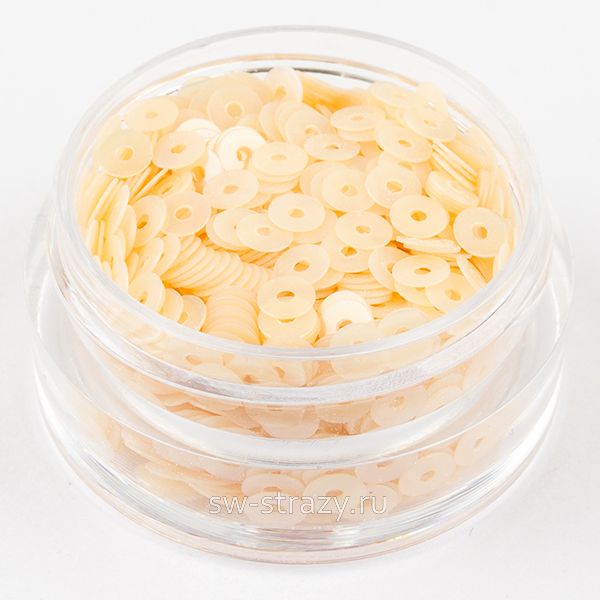 Пайетки 3 mm плоские (0159) Salmone OR 3 гр