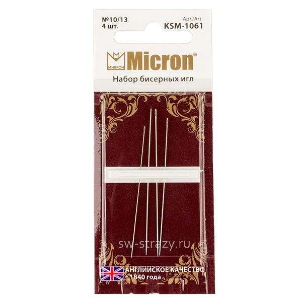 Иглы для вышивания бисером KSM-1061 4 шт.