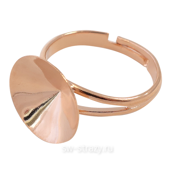 Основа под кольцо 1122 14 мм розовое золото SWK0414