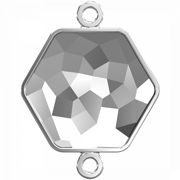 4683/J 7,8x8,7 mm Rhodium Plating (с двумя ушками)