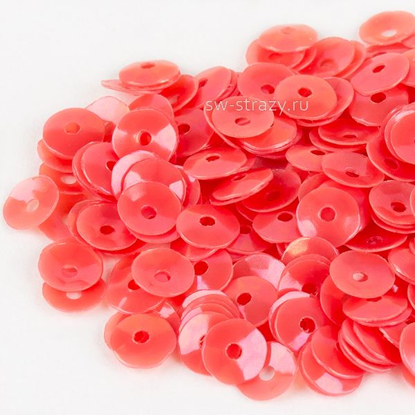 Пайетки 3 mm чаша (0154) Rosso OR 3 гр