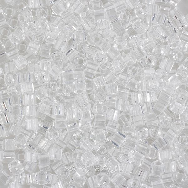 Бисер Cube 1,5 mm #0001 Кристалл