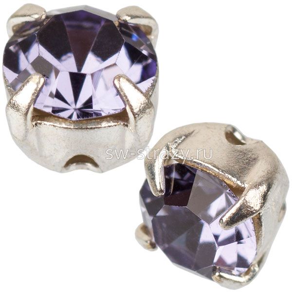 Шатоны в оправе ss 29 Tanzanite/Silver