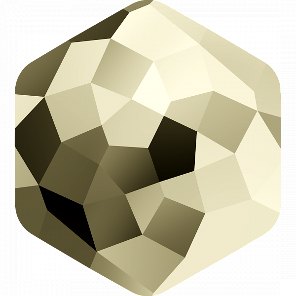 Кристаллы 4683 12x13,5 mm Crystal Metallic Light Gold