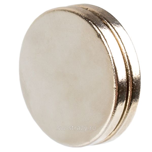 Магниты неодимовые 15х1 мм круглые (комплект 2 шт)