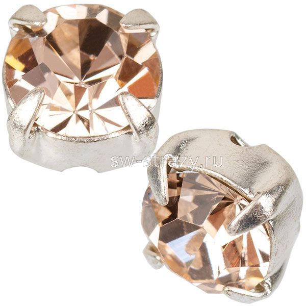 Шатоны в оправе ss 29 Gold Quartz/Silver