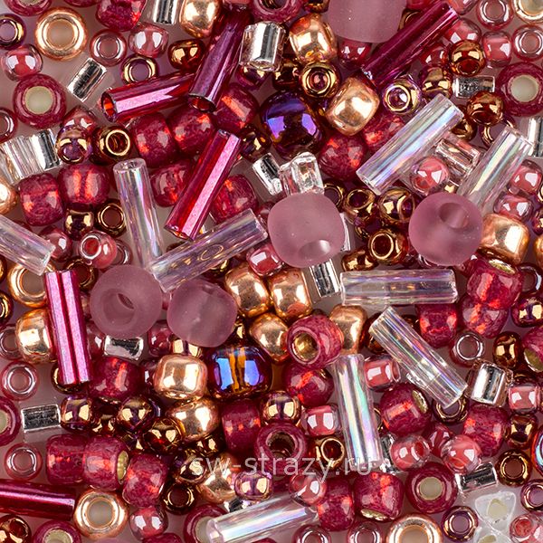 Toho MIX # 3217 малиново-золотистый