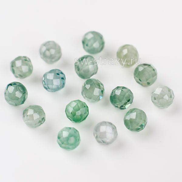 Бусина граненая из циркона 2 мм зеленая