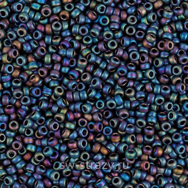 Seedbead Miyuki 15/0 401FR Matte Opaque Iris