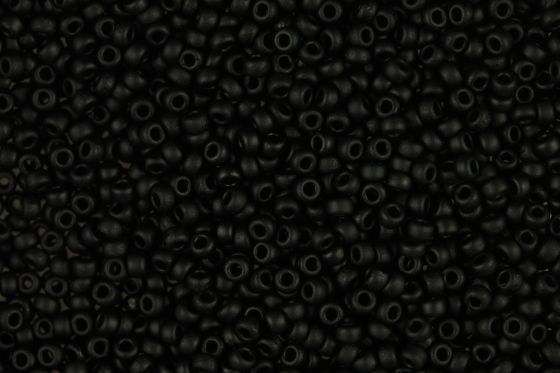 Seedbead Miyuki 15/0 401F Matte Black