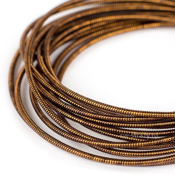 Канитель жесткая Темн.коричневая 1 мм (5гр)