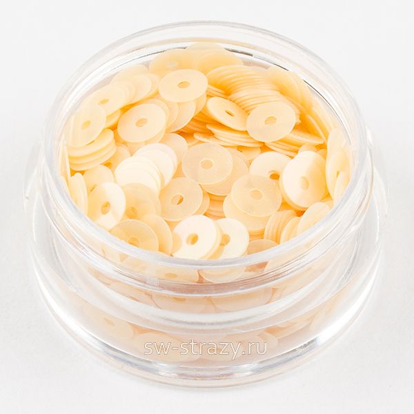 Пайетки 4 mm плоские (0159) Salmone OR 3 гр