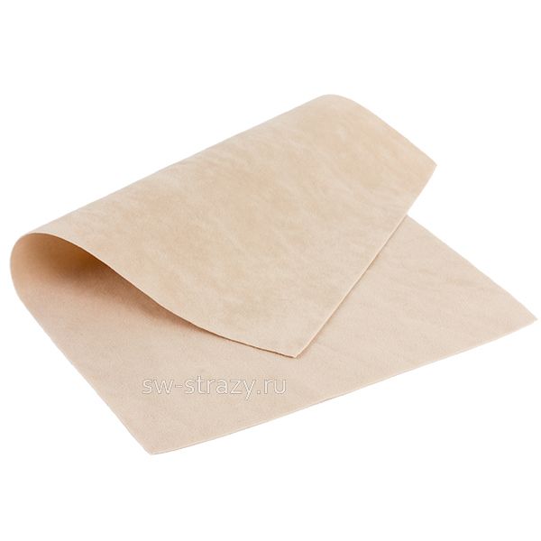 Замша искусств.двухсторон. 20х30 см бежевая (27481)