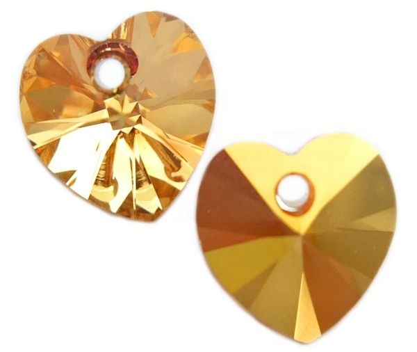 Кулоны 6228 14,4*14 mm Crystal Metallic Sunshine