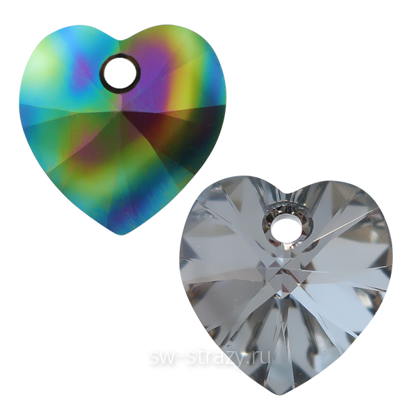 Кулоны 6228 18x17,5 mm Crystal Rainbow Dark