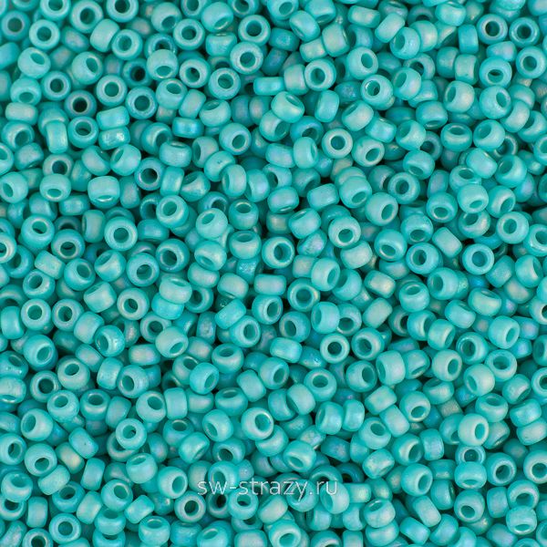 Seedbead Miyuki 15/0 412FR Matte Opaque Turquoise AB