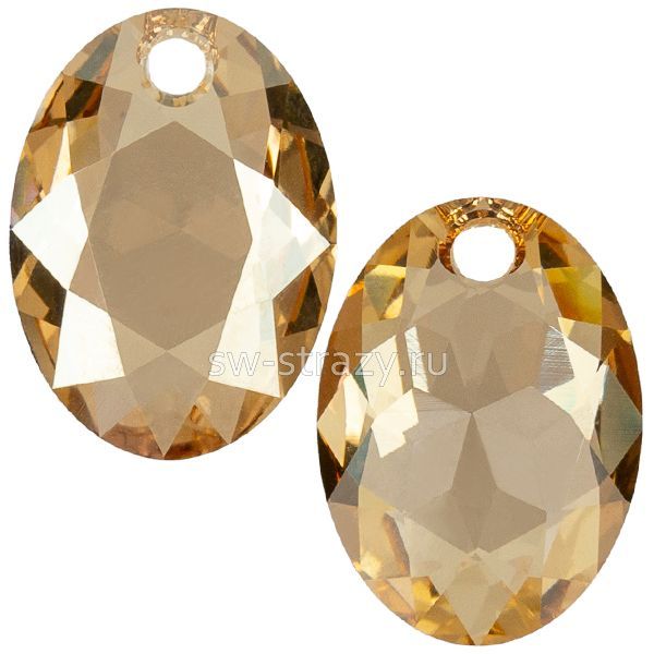 Кулоны 6438 9 mm Crystal Golden Shadow
