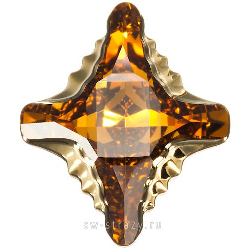Кристаллы 4927 14x12 mm Topaz Dorado