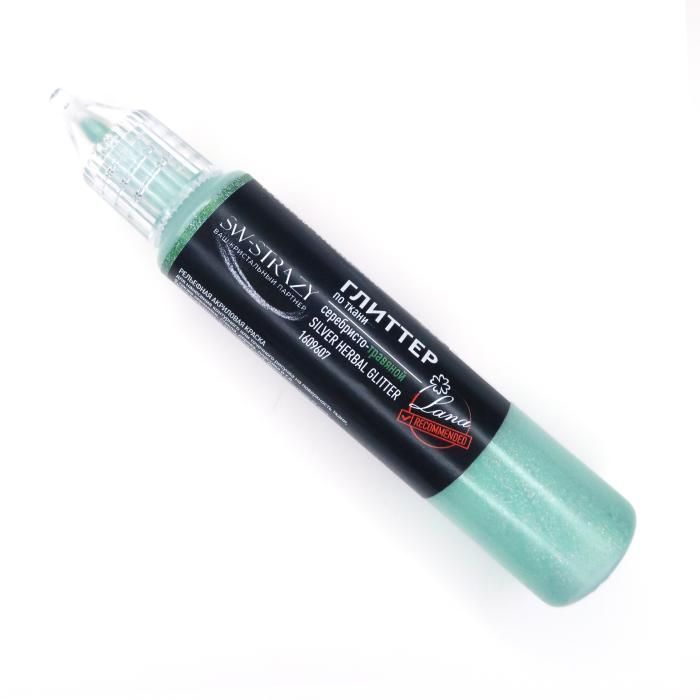 Глиттер по ткани Tair серебристо-травяной 25 мл