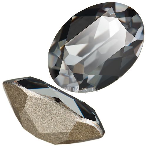 Кристаллы 4120 18x13 mm Crystal Silver Night