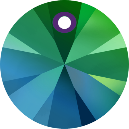 Кулоны 6428 6 mm Crystal Scarabaeus Green