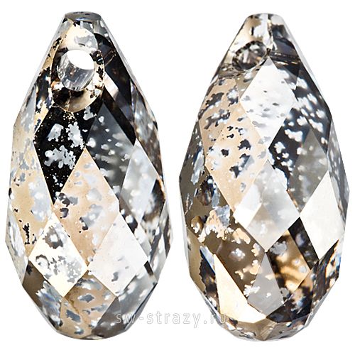 Кулоны 6010 11x5,5 mm Crystal Gold Patina