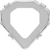 4928/S 12 mm 1PH20H Rhodium Plating