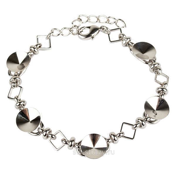 Основа под браслет 1122 10 мм родий SWK0451