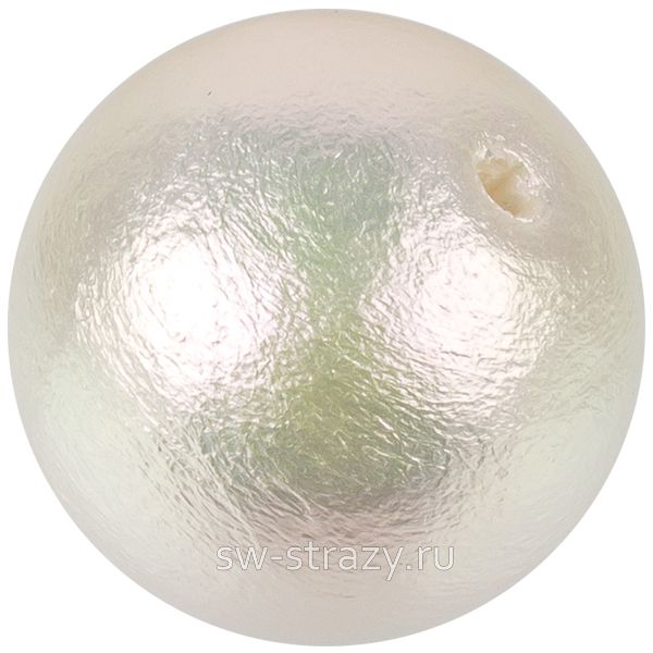 Жемчуг хлопковый 8 мм насыщенный белый