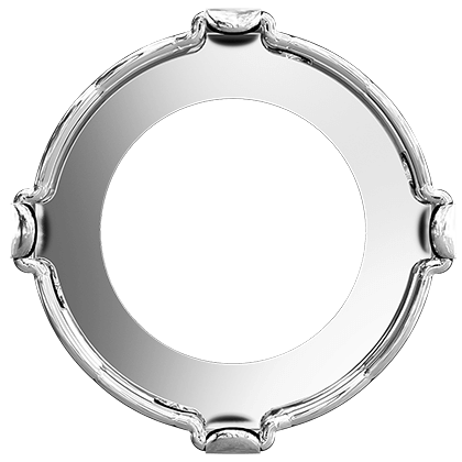 1681/S 16 mm 1PH20H Rhodium Plating