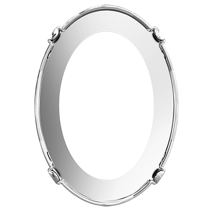 4127/S 30x22 mm 1PH20H Rhodium Plating