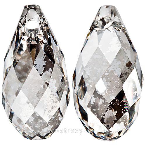 Кулоны 6010 11x5,5 mm Crystal Silver Patina