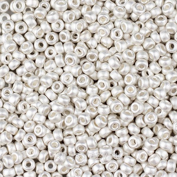 Seedbead Miyuki 11/0 961F Sterling Silver Plated Frosted
