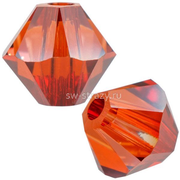 Бусины 5328 4 mm Crystal Red Magma