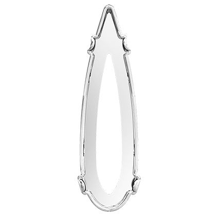 4331/S 11 mm 3PH20H Rhodium Plating