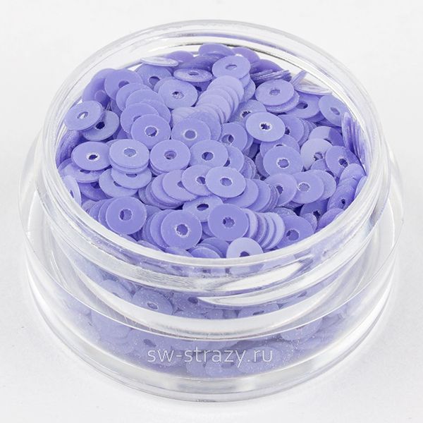 Пайетки 3 mm плоские (5084) Glicine OP 3 гр