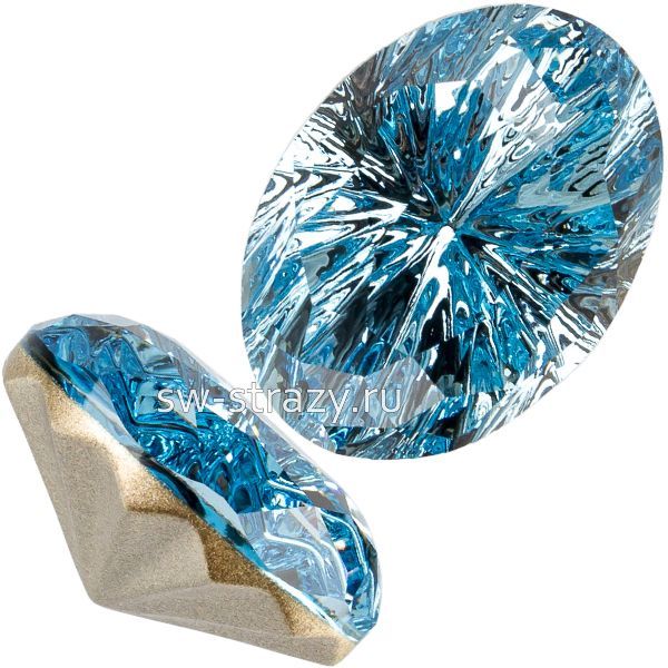 Кристаллы 4160 14x10 mm Aquamarine