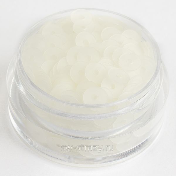 Пайетки 4 mm плоские (106F) Glass F10 3 гр