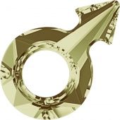 Кристаллы 4878.Прозрачные 30x19 mm.Отверстие 9,7 Crystal Golden Shadow